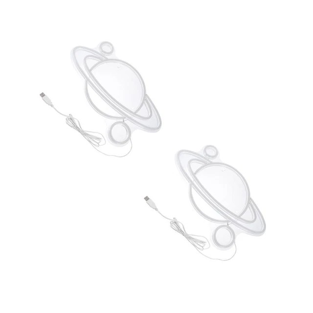 2 PCS COSMIC Modeling Lamp LED Sign Night Modelling Neon Tabletop £76.