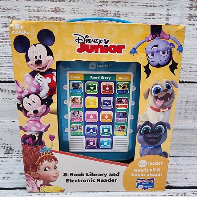 DISNEY JUNIOR ME Reader 8 Book Library With Electronic Story Reader New