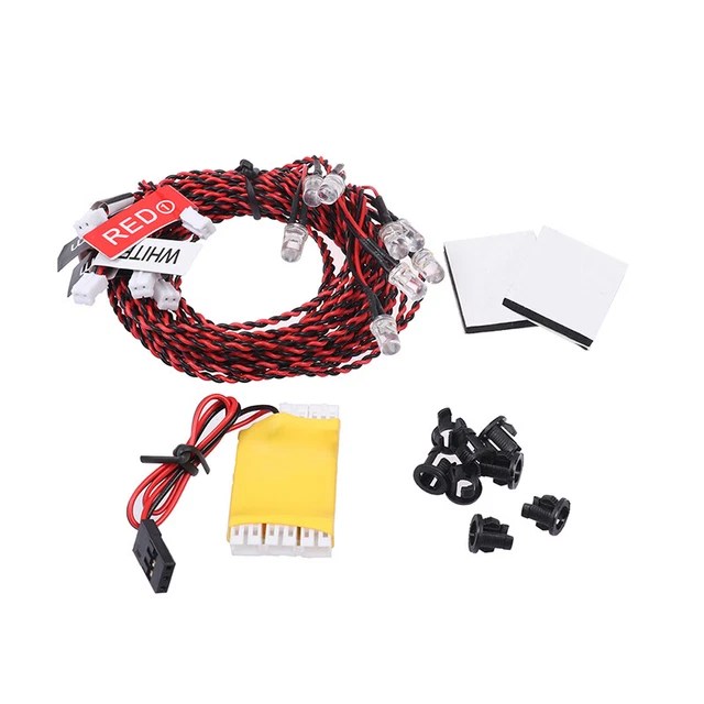 1SET FLASH RC LED Light Kit 8 LED Lighting System For RC Helicopter