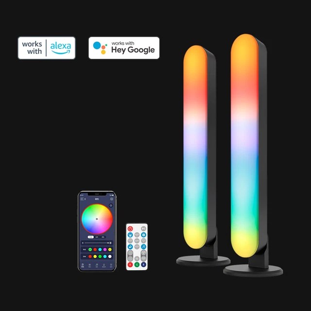RGBIC+CCT LED AMBIENT Light Bar Smart APP+Voice+Remote Control Desk
