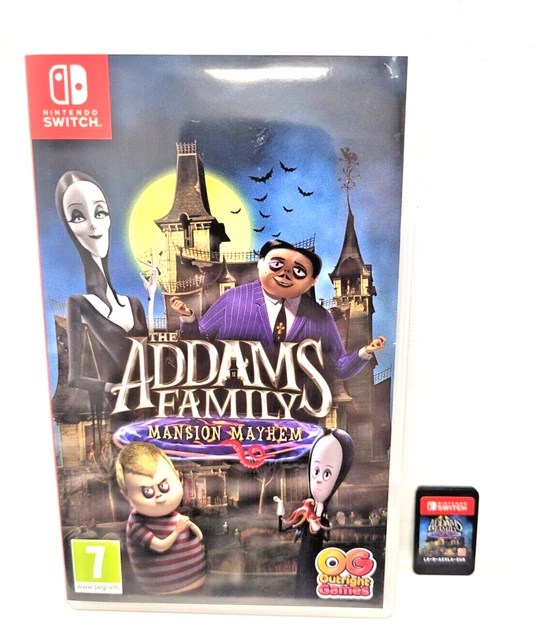 THE ADDAMS FAMILY Mansion Mayhem Nintendo Switch EXCELLENT CARTRIDGE