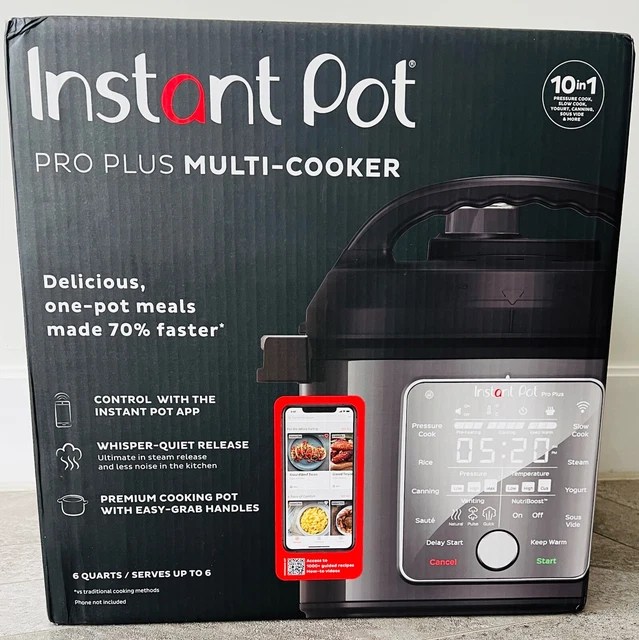 INSTANT POT PRO plus WiFi Smart 10In1, Pressure Cooker, Slow Cooker