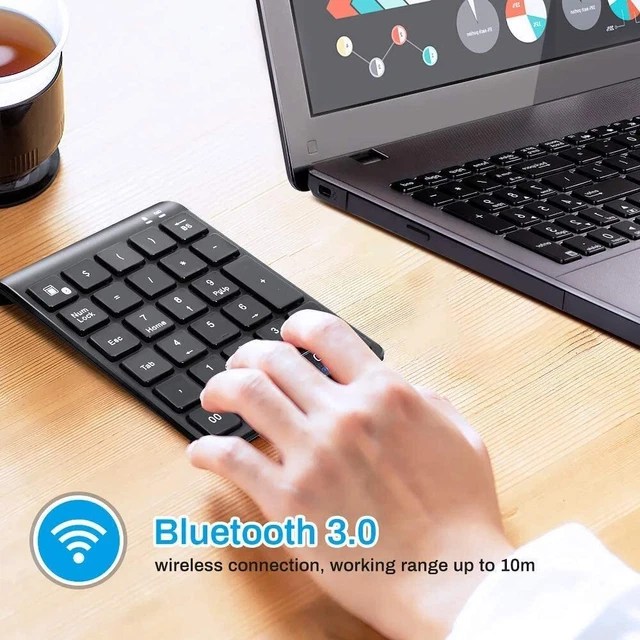 USB WIRELESS NUMBER Pad Numpad Numeric Keypad Number Keyboard For