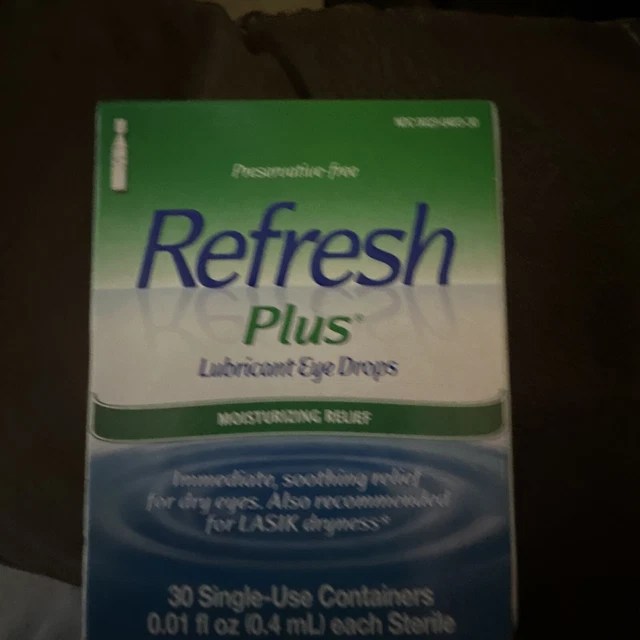 REFRESH PLUS LUBRICANT Eye Drops 30 SingleUse Containers 0.01 fl oz