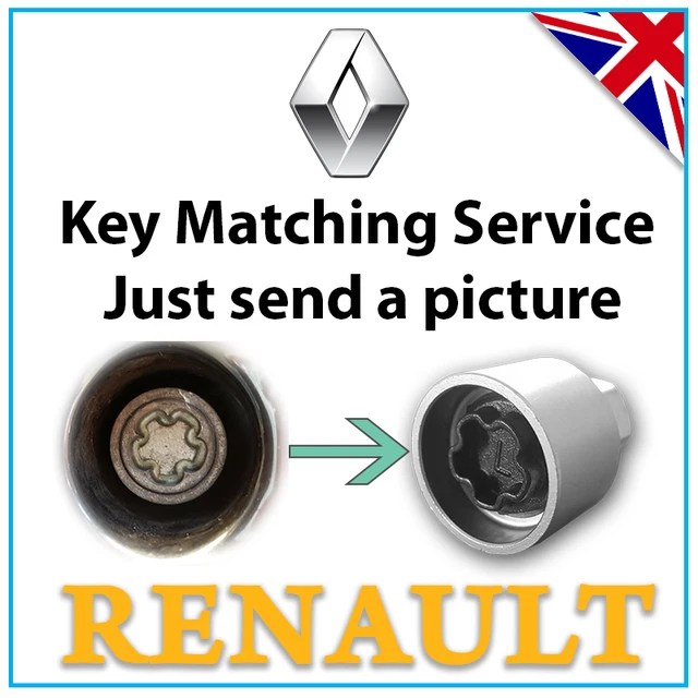 FOR RENAULT SECURITY Master Locking Lock Wheel Nut Key Bolt UK