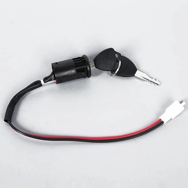 IGNITION SWITCH LOCK + Key 2 Wire Two Position Tool For Electric