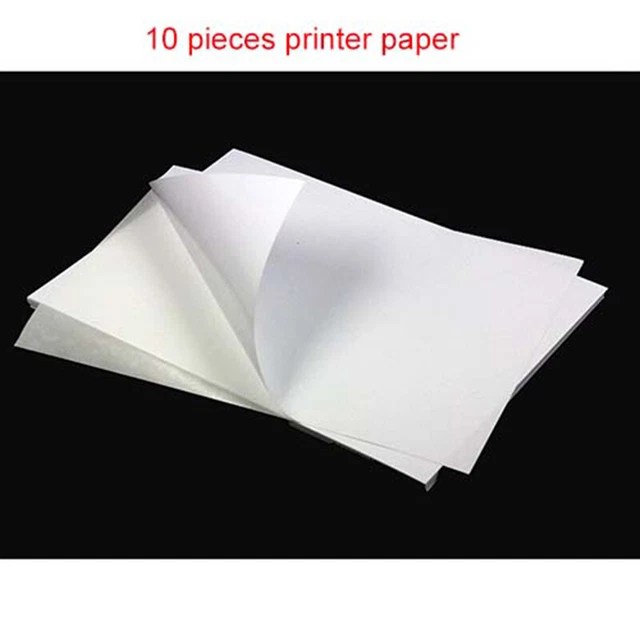 10 SHEET A4 Sticker Paper Waterproof Adhesive Label for Inkjet Laser