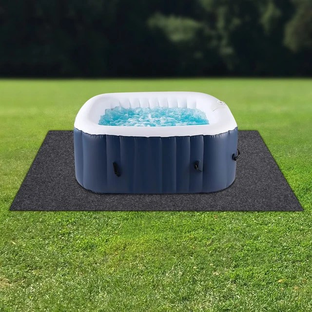 EXTRA LARGE HOT Tub Pad 74x72 Inch Inflatable Hot Tub Mat Outdoor