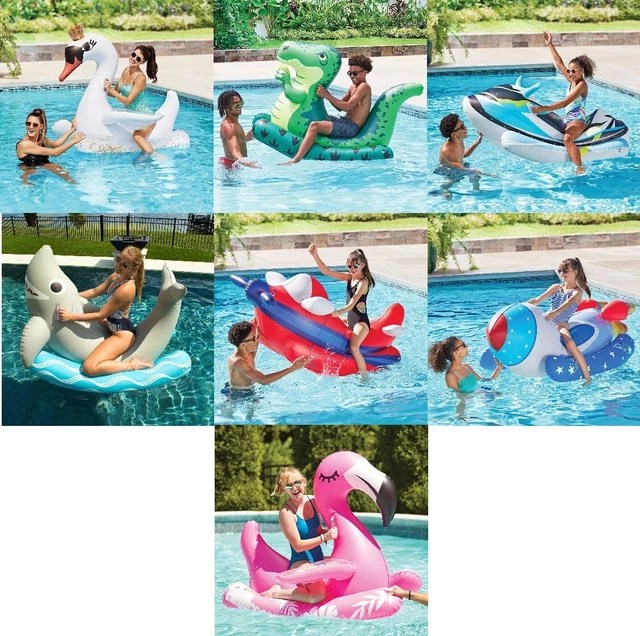 MEMBER'S MARK INFLATABLE RideOn Pool Float with Side Handles 25.79