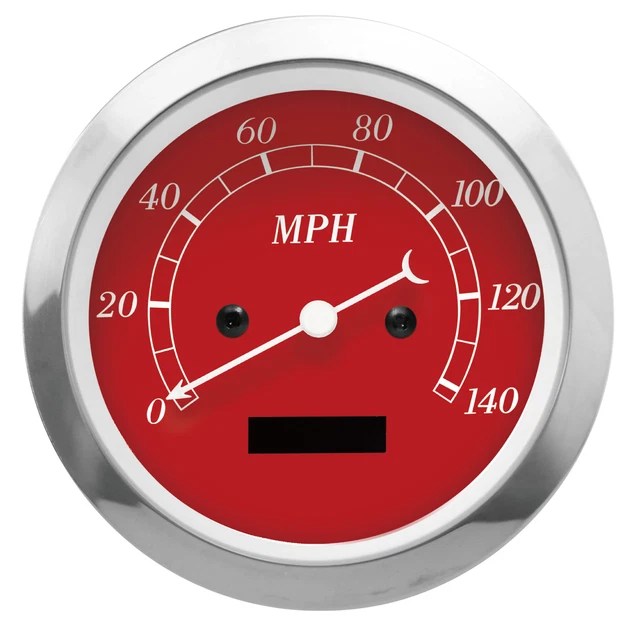 MOTOR METER RACING Classic 85mm Electrical Speedometer 140 MPH Digital