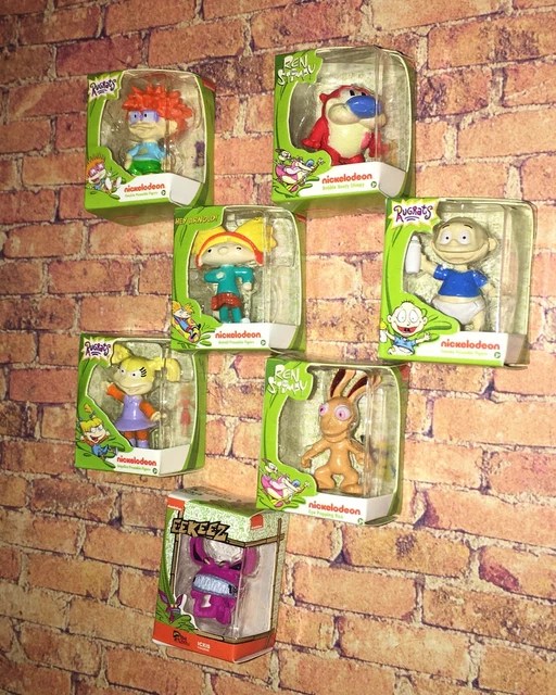 ZURU MINI BRANDS TOYS NICKELODEON RUGRATS REN & STIMPY ickees Lot of 7