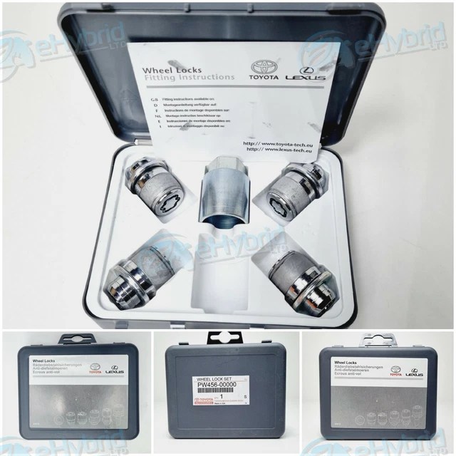 GENUINE LEXUS RX450H Locking Wheel Nuts With Key Brand New Oem Part Pw45600000 £34.99 PicClick UK
