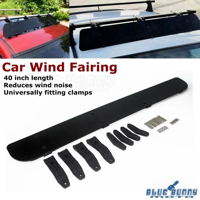 40& CAR TOP Roof Rack Rack Aerodynamic Roof Wind Fairing Air Deflector