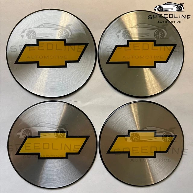 4 NEW WHEEL Center Cap Logo Sticker Decal Emblem 3.5" 88mm CHEVY