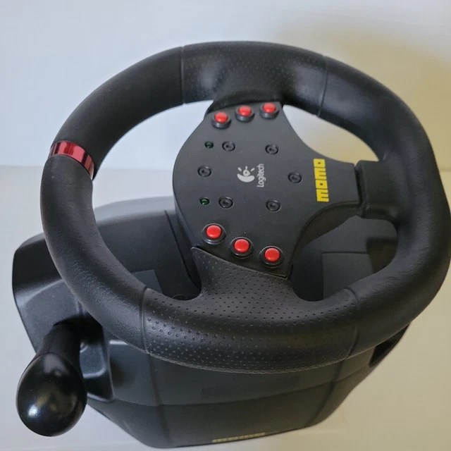 LOGITECH MOMO RACING Force Feedback Wheel Pc Game Steering Wheel