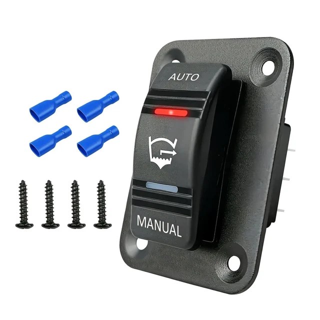 ROCKER BILGE PUMP Switch Panel on Off 12V/24V 3way 4Pin Spdt Camper