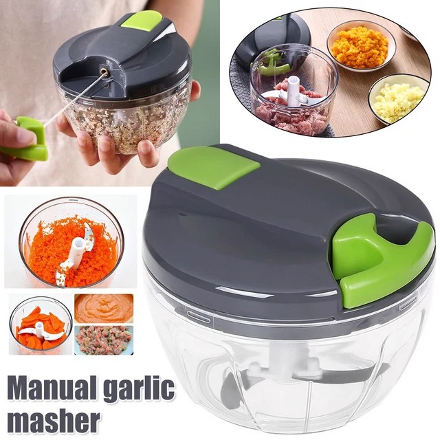 520MLMANUAL FOOD CHOPPER Hand Pull String Vegetable Cutter Onions Garlic Chopp* £7.79 PicClick UK