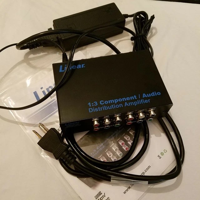 LINEAR 1×3 COMPONENT/AUDIO Distribution Amplifier Power Supply Model