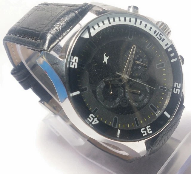 FASTRACK CHRONOGRAPH QUARTZ Movement Mens Analog Dial Wrist Watch Q43 £