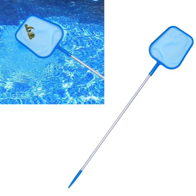 POOL LEAF RAKE Fine Mesh Handle Fish Net Pool Scoop Divider Net £15.15