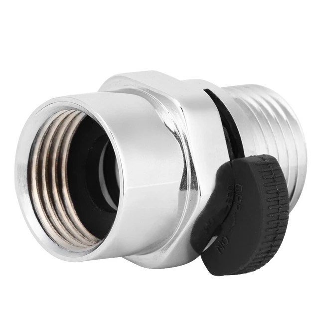 1/2IN SHOWER HEAD Sprayer Flow Control Valve Shut Off Valve Adapter