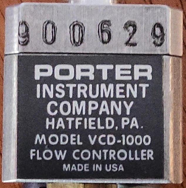 PORTER INSTRUMENT COMPANY VCD1000 Flow Controller 70.00 PicClick