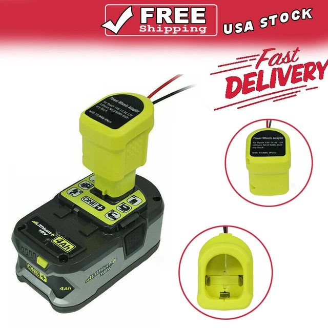 BATTERY ADAPTER DIY Power Wheels Adaptor Power Connector for Ryobi 18V