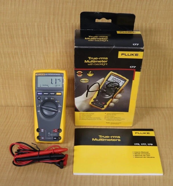 FLUKE 177 ESFP True RMS Digital Multimeter 199.99 PicClick
