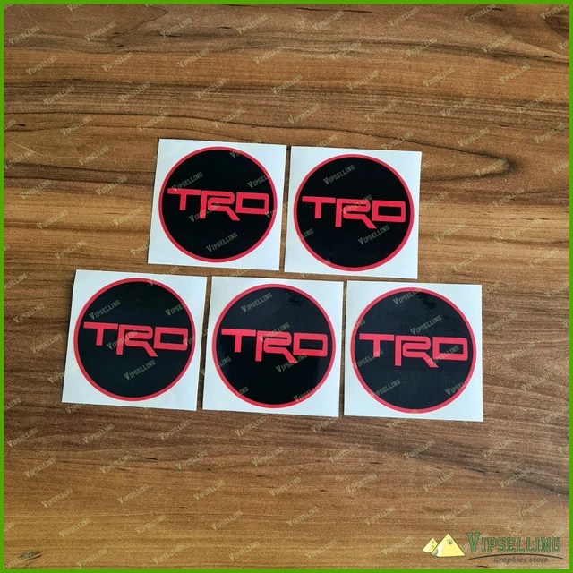 CENTER CAPS RED LAMINATED Vinyl Decals Stickers Kit 63mm Any Size EUR