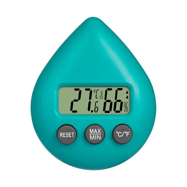 HUMIDITY METER INDOOR Room Reset Visual Countdown Water Drop Hygrometer