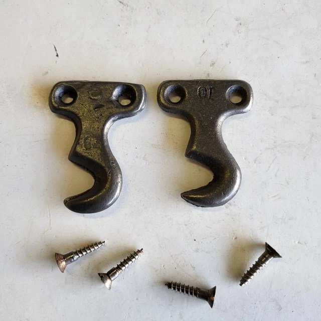 SINGER TREADLE SEWING Machine Set Drawer Frame Clips to Side Legs w