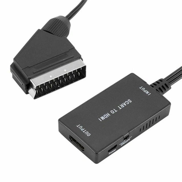 SCART TO HDMI Converter Cable Video Adapter For Panasonic DVD / VCR