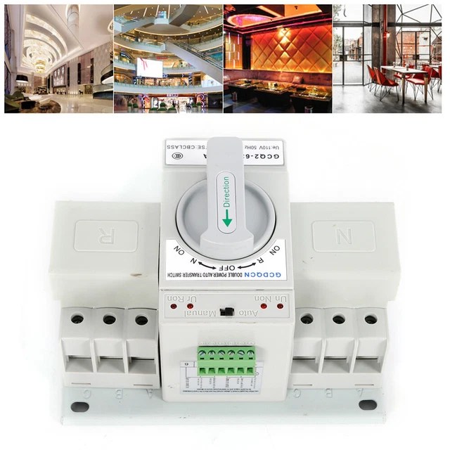 AUTOMATIC TRANSFER SWITCH Dual Power For Generator Changeover Switch 3P