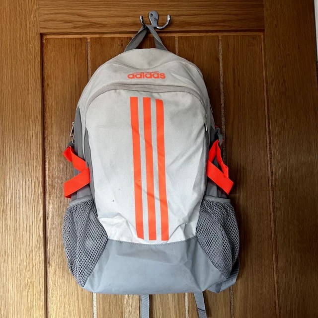 ADIDAS RUCKSACK Power 5 Backpack Grey Genuine Adidas Gym Bag Laptop £21