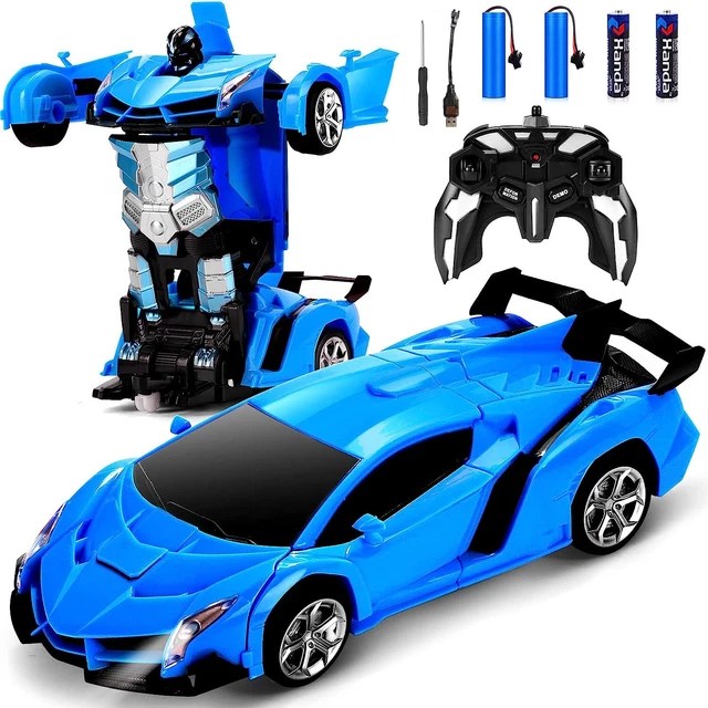 NEW BOYS TRANSFORMING RC Robot Car Remote Control Kids Toys Xmas Gift