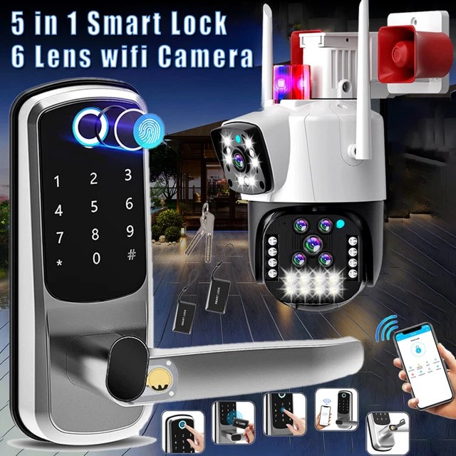 BIOMETRIC FINGERPRINT SMART Door Lock Digital Code Keyless Lock / 6