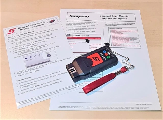 SNAP ON S7 Compact Scan Module EESM306, ZEUS, VERUS EDGE EAK0355L05A