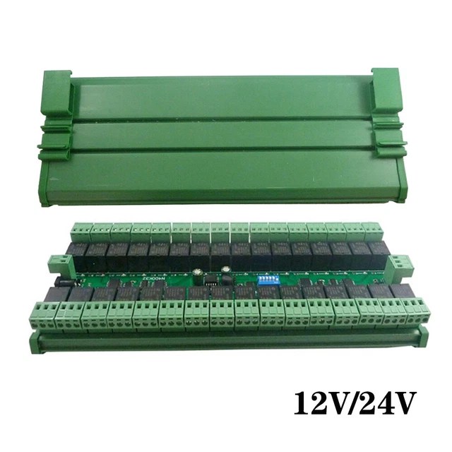 12V/24V DC RS485 Channel Relay Module Modbus RTU Remote Control Switch