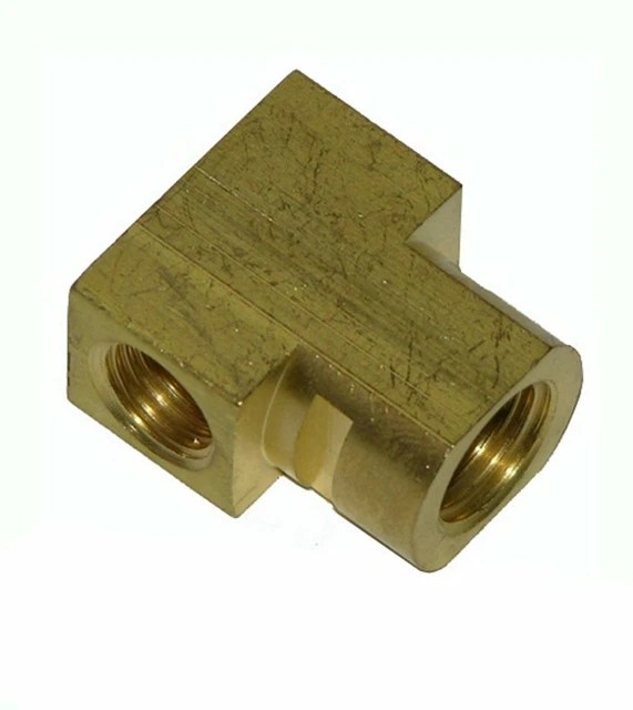 196470 REAR FLEX Brake Line Hose Brass Tee Block With W Slot Axle End