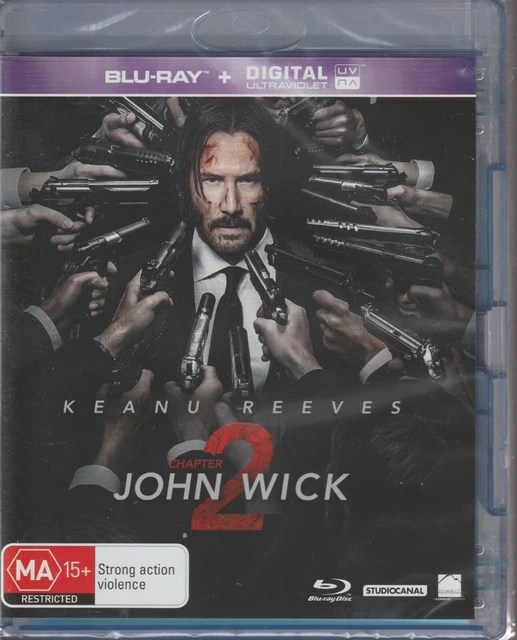 John Wick Chapter 2 Keanu Reeves New Bluray Sealed In Plastic