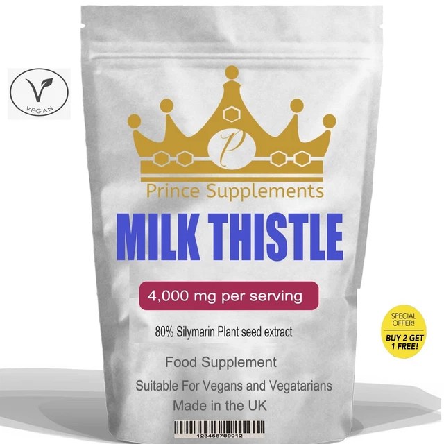 MILK THISTLE TABLETS NOT Capsules 4000 mg silymarin 301000 BUY 2 GET 1