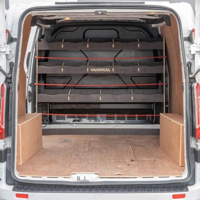 FORD TRANSIT CUSTOM 20122023 Hexaboard FullWidth Bulkhead Racking £