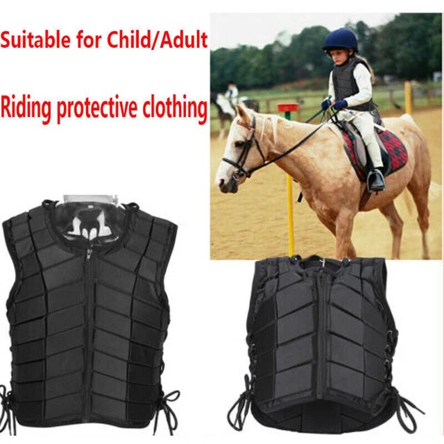 PRO EQUESTRIAN HORSE Riding Body Protector Safety Zip Vest Protection