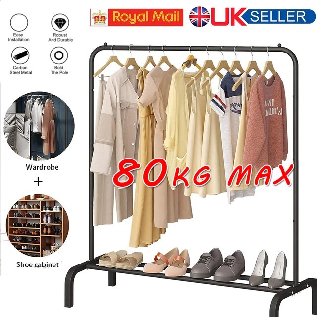 HEAVY DUTY CLOTHES Rail Rack Garment Hanging Display Stand Storage
