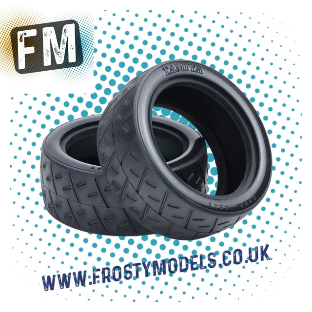 TAMIYA 50810 1/10 Rc Car Racing SemiSlick Tires/Tyres 26Mm Wide