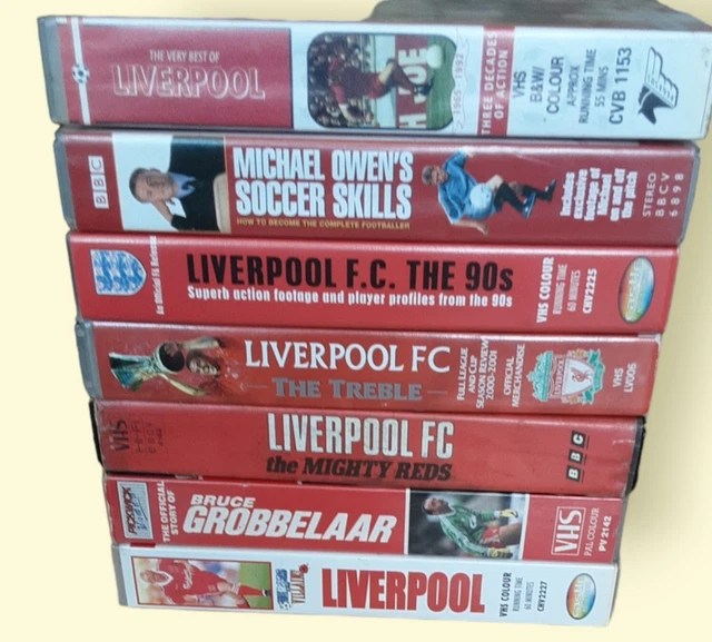LIVERPOOL FC VHS Tapes 7 In Total £21.50 PicClick UK