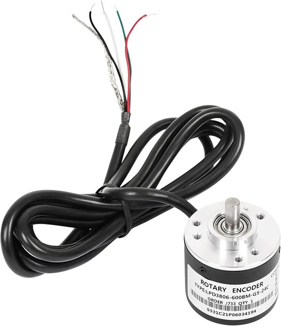 INCREMENTAL OPTICAL ROTARY Encoder Arduino 600P/R Wide Volt. P. Supply