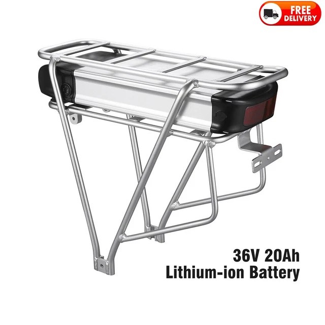EBIKE AKKU 36V 20Ah LiIon Fahrrad Rear Rack Pedelec Batterie