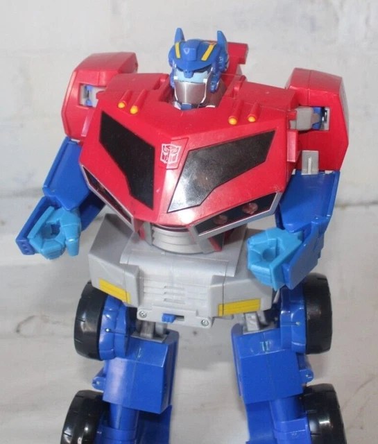 HASBRO TRANSFORMER ANIMATED Roll Command Optimus Prime Figure 2008 Not