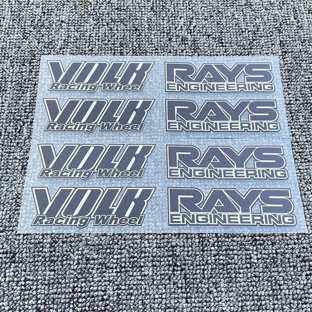 BLUE JDM JAPAN Rays Engineering VOLK Racing TE37 Wheel decals sticker